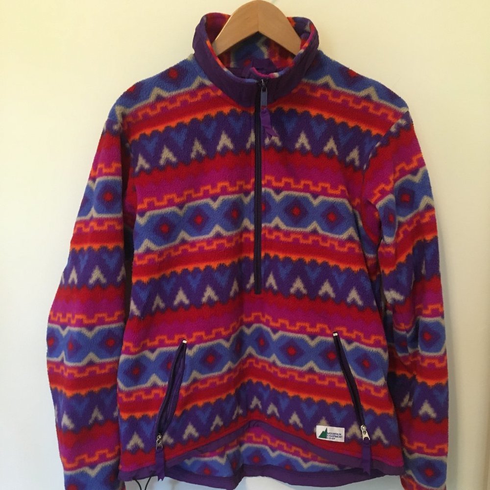 Vintage MEC patterned fleece